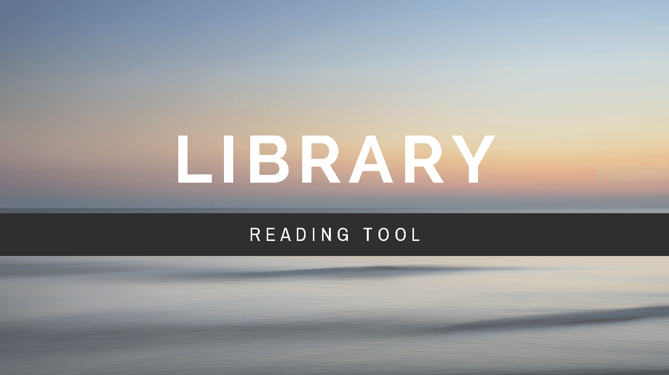 Library Reading Tool Banner