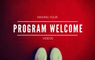 Title: Making your Welcome to Program Videos